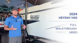 2024 Heyday Wake Boats H20 Full Walkthrough  Fish amp Ski Marine Lake Ray Roberts [upl. by Charlena]