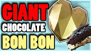 How to make a Breakable heartGIANT Chocolate Bon Bon  Pinata cake The Zcake way [upl. by Rimhsak]