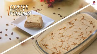 Coffee Biscuit Pudding  NoBake Coffee Pudding  Simple Coffee Pudding  Coffee Dessert [upl. by Magulac]