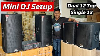 Mini DJ Setup वाले Dual 12 और Single 12 Speaker BoxAti Pro Complete Dj Speaker [upl. by Ibrik]