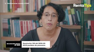 Operación Renta AT2021 Declaraciones Juradas  RentaTips [upl. by Enella996]