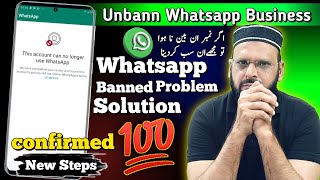 this account can no longer use Whatsapp  How to Unban WhatsApp Business 2024 [upl. by Ilocin]