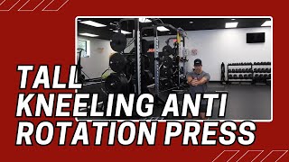 Tall Kneeling Anti Rotation Press  Cable Machine Exercise [upl. by Eldrid]