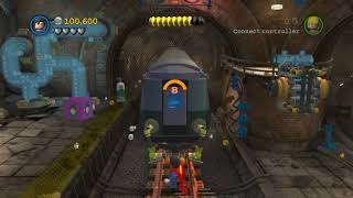 LEGO Batman 2 DC Super Heroes 100 Guide  Underground Retreat All Minikits Citizen in Peril [upl. by Aeiram]