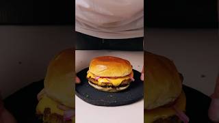 🍔 ZUCCHINI CHEESEBURGER 🧀Mit fruchtigscharfer BurgerSauce und meinen eingelegten roten Zwiebeln [upl. by Hennahane]