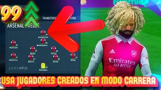 como USAR JUGADORES CREADOS en MODO CARRERA y PARTIDO RAPIDO en FIFA 23 [upl. by Anilegnave]