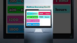 Computer ko auto shutdown kaise kare  How to set auto shutdown timer Windows 10 shorts [upl. by Irbua]