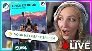 🔴 SIMS 4 LEVEN amp DOOD Lets Play Deel 1👻  ● Livestream [upl. by Aevin694]