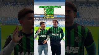 5 GIOCATORI 6 PAROLE Con il sassuolocalcio 😱📈 gioco calcio challenge giocatori [upl. by Florry]