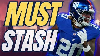 13 MUST STASH PLAYERS AT RUNNING BACK IN DYNASTY DEEP STASHES  2024 Dynasty Fantasy Football [upl. by Ahtnamas]