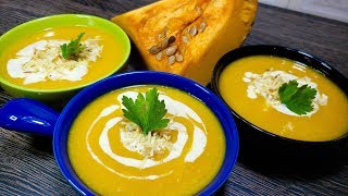 DELICIOSA crema de auyama  como hacer crema de calabaza quedateencasa [upl. by Fitzger398]