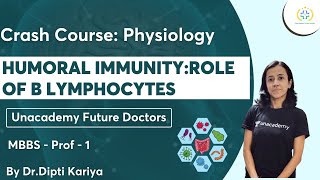 Humoral immunity  Crash course Physiology  MBBS Prof 1  Unacademy Future Doctors  DrDipti [upl. by Saile]