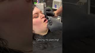 Getting my lip pierced  piercing lipiercing [upl. by Aurelea21]