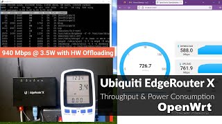 OpenWRT  EdgeRouter X Throughput amp Power Consumption with Hardware Offloading [upl. by Hendricks]