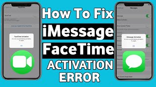 How To Fix iMessage amp FaceTime Activation Error on iPhone 12iPhone13 iPhone 14  iPhone 15 Pro Max [upl. by Annam]