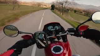 Kawasaki KLE 500 Ride  GoPro Hero 8 Black ND Filter Telesin [upl. by Akcimahs537]