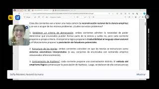 ipc  la estructura y la contratación de las teoría cientificasempirismo lógico y falsacionismo [upl. by Christel]