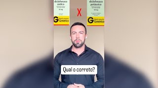 Diclofenaco Sódico vs Diclofenaco Potássico Qual é a Diferença [upl. by Drexler148]