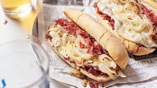 Chopped CheeseStyle Pastrami Sandwich Recipe [upl. by Aivitnahs]