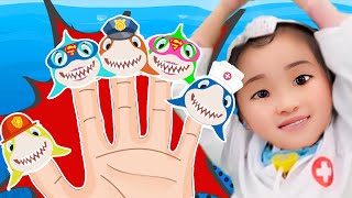 Baby Shark Rescue Team Finger Family  DoReMi Kids Songs [upl. by Pownall786]