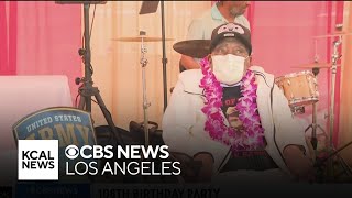 World War II veteran celebrates 108th birthday in Compton [upl. by Clarisa184]