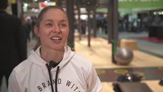 ISPO Munich 2019  Gina Lückenkemper DE [upl. by Nimrak23]