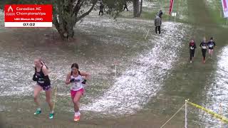 Womens U20 8k XC  Canadian Cross Country Championships 2024 Full Replay [upl. by Drucie]