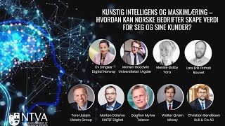 Kunstig intelligens – hvordan kan norske bedrifter skape verdi for seg og sine kunder [upl. by Aissirac492]