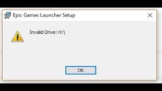 Epic games launcher invalid drive d [upl. by Aitahs835]