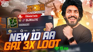 AJJ NEW ID FULL 3X LUIT 20 MS AA GAYI LETS PLAY ALL TIKTOKERS  YOUTUBER CUSTOM ROOMS  TOP 1 BAJWA [upl. by Lynett]