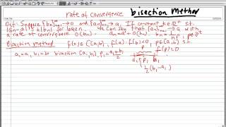 Rate of Convergence  Bisection Method [upl. by Labanna87]