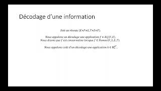 Mathématiques pour linformation et les réseaux partie 4  Décodage dune information [upl. by Weywadt]