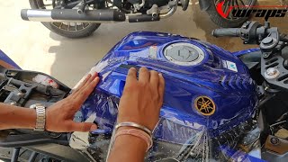 Yamaha R15 v3 Lamination  R15 Modification  Vwraps Sikar [upl. by Holmes]