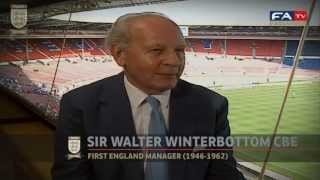 Englands First Manager An interview with Sir Walter Winterbottom from the FATV vaults [upl. by Otnicaj776]