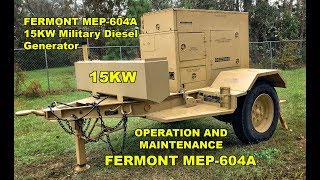 FERMONT MEP804A 15KW Military Diesel Generator  Operating and Maintaining [upl. by Bolten]