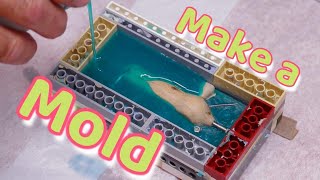 Making a silicone mold for a bass lure lurebuilding bassfishing siliconemold [upl. by Leahciam]