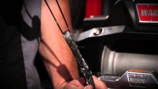 How to install the winch rope on a WARN ZEON winch [upl. by Siskind611]