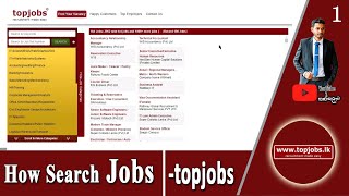 How search jobs  Topjobslk  EP 1 [upl. by Abad]