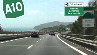 IT  A10 Andora  Imperia  Autostrada dei Fiori [upl. by Elletnahs912]