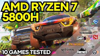 AMD Ryzen 7 5800H Gameplay Benchmarks 10 Games Tested [upl. by Sibyl561]