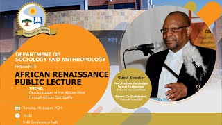 African Renaissance Public Lecture  Prof Mathole Motshekga [upl. by Boyden744]