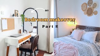 BEDROOM MAKEOVER Part 2  Study area idea  Budget friendly makeover [upl. by Trebor586]