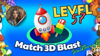 Match 3D Blast Matching Games Level 57 [upl. by Tobe]