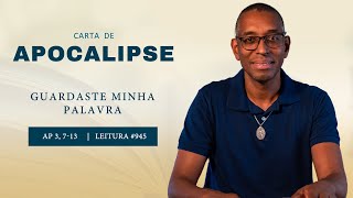 945 Guardaste minha palavra Ap 3 713 I Plano de Leitura I Diário Espiritual [upl. by Eserahs]