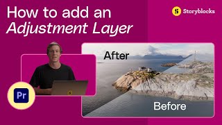 How to add an adjustment layer in Premiere Pro Tutorial [upl. by Wolf]