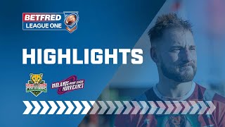 Highlights  Keighley Cougars v Midlands Hurricanes [upl. by Aymahs]