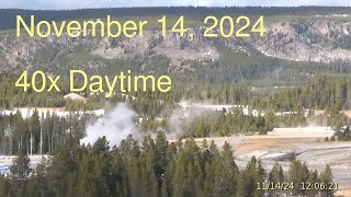 November 14 2024 Upper Geyser Basin Daytime Streaming Camera Archive [upl. by Atem]