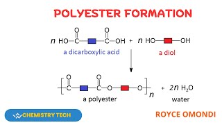 POLYESTER FORMATION FROM DICARBOXYLIC ACID AND DIOLscienceeducation organicreaction education [upl. by Leddy154]