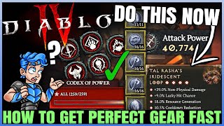 Diablo 4  Best Max Rank Legendary Aspect amp Greater Affix Gear Fast Farm Tricks  Season 4 Guide [upl. by Michelsen]