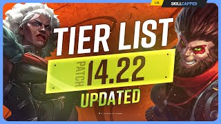 NEW UPDATED TIER LIST for PATCH 1422  League of Legends [upl. by Alletneuq]